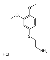 2-(3,4-dimethoxyphenyl)sulfanylethanamine,hydrochloride Structure