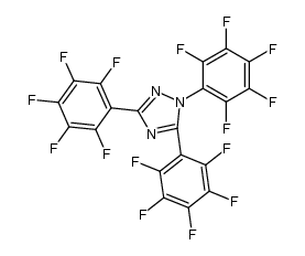 1,3,5-tris(pentafluorophenyl)-1,2,4-triazole结构式