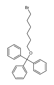 [6-bromohexoxy(diphenyl)methyl]benzene结构式