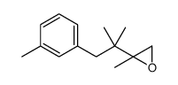 2-methyl-2-[2-methyl-1-(3-methylphenyl)propan-2-yl]oxirane结构式