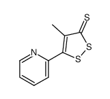 4-methyl-5-(2-pyridyl)-1,2-dithiole-3-thione Structure