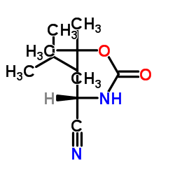 Boc-L-亮氨腈结构式
