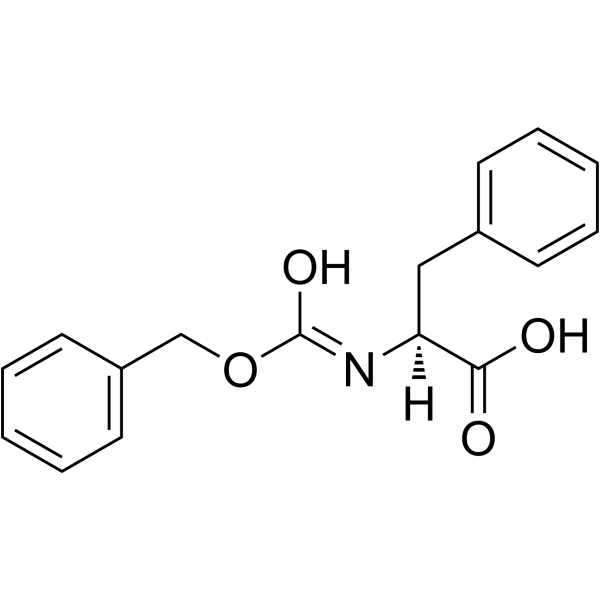 N-苄氧羰基-L-苯丙氨酸结构式