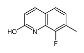 8-fluoro-7-methyl-1H-quinolin-2-one结构式