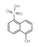 1-Naphthol-5-sulfonic acid Structure