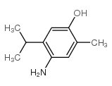 Phenol, 4-amino-2-methyl-5-(1-methylethyl)- (9CI)结构式