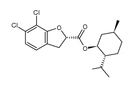 (1S,3S,4R)-p-menth-3-yl (S)-6,7-dichloro-2,3-dibenzo[b]furan-2-carboxylate结构式