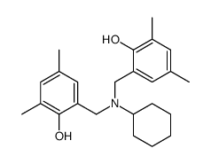 2-[[cyclohexyl-[(2-hydroxy-3,5-dimethylphenyl)methyl]amino]methyl]-4,6-dimethylphenol Structure