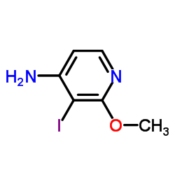 3-碘-2-甲氧基吡啶-4-胺结构式