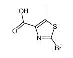 2-溴-5-甲基-4-噻唑甲酸结构式