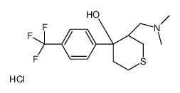 (3R,4S)-3-[(dimethylamino)methyl]-4-[4-(trifluoromethyl)phenyl]thian-4-ol,hydrochloride Structure
