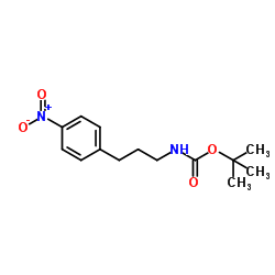2-Methyl-2-propanyl [3-(4-nitrophenyl)propyl]carbamate结构式