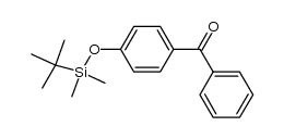 4-(tert-butyl-dimethylsilyloxy)benzophenone Structure