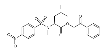 N-methyl-N-nosyl-L-leucine phenacyl ester结构式