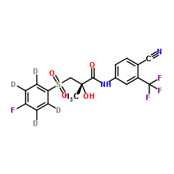 (S)-Bicalutamide-d4结构式