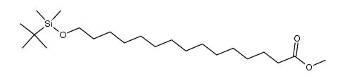 methyl 15-((tert-butyldimethylsilyl)oxy)pentadecanoate Structure