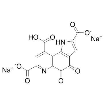 Pyrroloquinolinequinone disodium salt structure