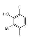 2-溴-6-氟-3-甲基苯酚结构式