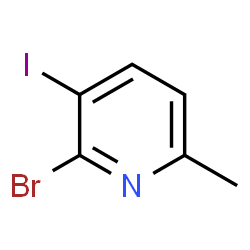 2-溴-3-碘-6-甲基吡啶结构式