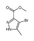 methyl 4-bromo-5-methyl-1H-pyrazole-3-carboxylate结构式