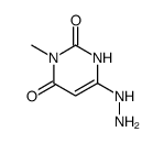 6-hydrazino-3-methyl-1H-pyrimidine-2,4-dione结构式