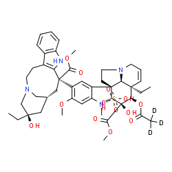 Vinblastine-d3 Sulfate Structure
