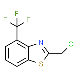 Benzothiazole, 2-(chloromethyl)-4-(trifluoromethyl)-结构式