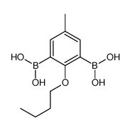 2-Butoxy-5-methyl-1,3-phenylenediboronic acid Structure
