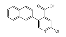 2-chloro-5-naphthalen-2-ylpyridine-4-carboxylic acid Structure