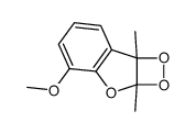 2A,7B-DIHYDRO-4-METHOXY-2A,7B-DIMETHYL-1,2-DIOXETO(3,4B)BE. Structure