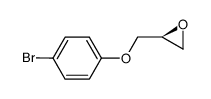 (S)-2-((4-溴苯氧基)甲基)环氧乙烷结构式