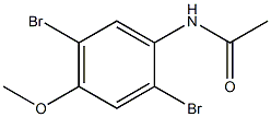 N-(2,5-dibromo-4-methoxyphenyl)acetamide结构式