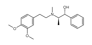 (-)-(1R,2R)-N-(3,4-dimethoxyphenethyl)pseudoephedrine结构式