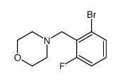 4-[(2-bromo-6-fluorophenyl)methyl]morpholine Structure