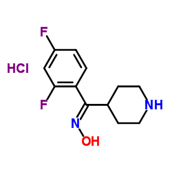 (2,4-二氟苯基)-(4-哌啶基)甲酮肟盐酸盐图片