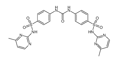 N,N'-二[4-(4-甲基-嘧啶-2-基氨磺酰基)苯基]-脲结构式