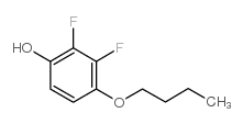 4-丁氧基-2,3-二氟苯酚结构式