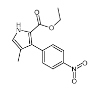 ethyl 4-methyl-3-(4-nitrophenyl)-1H-pyrrole-2-carboxylate Structure