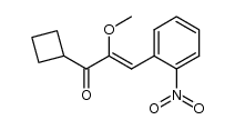 3-Cyclobutyl-2-methoxy-3-oxo-1-[2-nitro-phenyl]-prop-1-en结构式