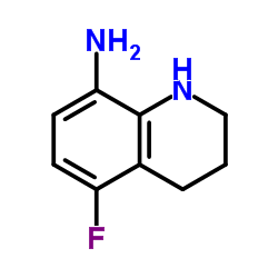 5-Fluoro-1,2,3,4-tetrahydro-8-quinolinamine结构式