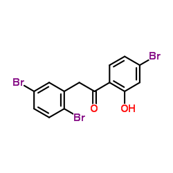 1-(4-溴-2-羟基苯基)-2-(2,5-二溴苯基)乙酮结构式