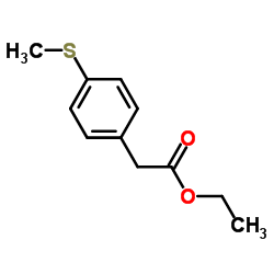 Ethyl [4-(methylsulfanyl)phenyl]acetate Structure