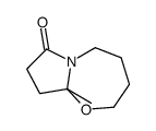 9a-methyl-2,3,4,5,8,9-hexahydropyrrolo[2,1-b][1,3]oxazepin-7-one结构式