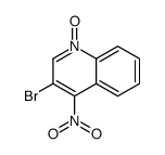 3-bromo-4-nitro-1-oxidoquinolin-1-ium结构式