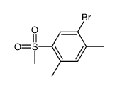 1-bromo-2,4-dimethyl-5-methylsulfonylbenzene Structure