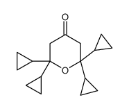 2,2,6,6-tetracyclopropyloxan-4-one Structure