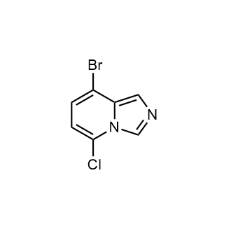 8-溴-5-氯咪唑并[1,5-a]吡啶结构式