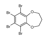 6,7,8,9-tetrabromo-3,4-dihydro-2H-benzo[b]1,4-dioxepine结构式