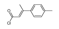 (E)-3-(4-methylphenyl)but-2-enoyl chloride Structure