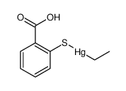 2-(ethylmercuriothio)benzoic acid Structure